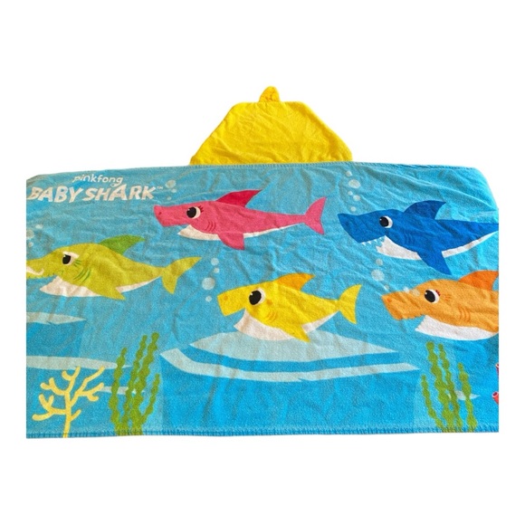 Other - Baby Shark hooded towel pre-loved used condition. Toddler size
